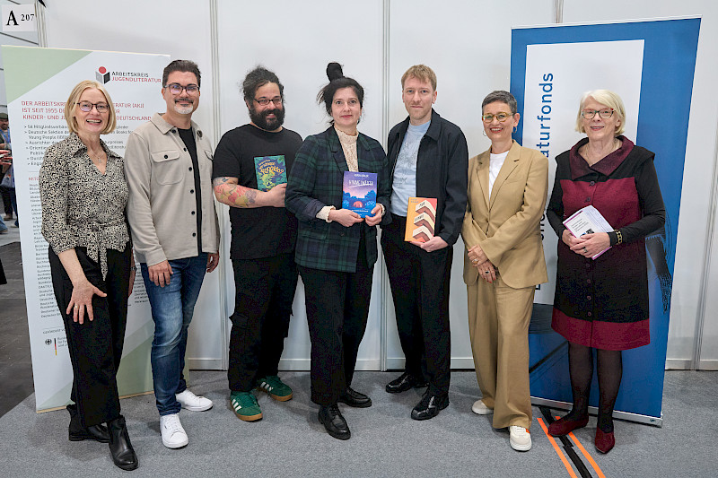 v.l.n.r. Iris Kruse, Jan Standke, Benjamin Tienti, Karen Köhler, Luca Kieser, Christine Knödler und Regula Venske