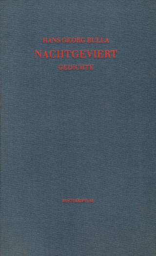 Cover: Nachtgeviert: Gedichte
