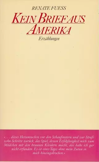 Cover: Kein Brief aus Amerika