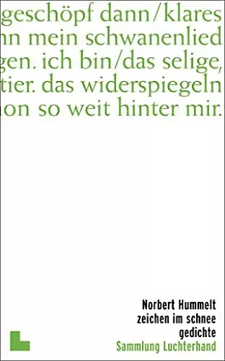 Cover: zeichen im schnee. Gedichte
