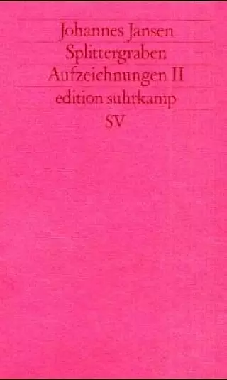 Cover: Splittergraben. Aufzeichnungen II