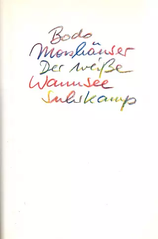 Cover: Der weiße Wannsee