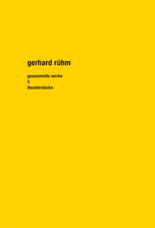 Cover: Gesammelte Werke 5, Theaterstücke