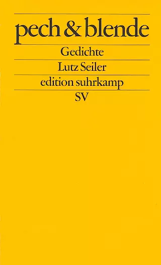 Cover: pech &amp; blende. Gedichte