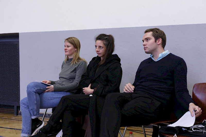 Theresia Enzensberger, Maren Kames und Simon Strau&szlig;