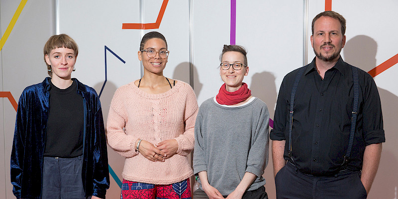 v. l. n. r. Josefine Sonneson, Chantal-Fleur Sandjon, Josephine Mark, Werner Rohner