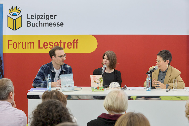 v.l.n.r.: Andreas Langer, Mareike Krügel, Christine Knödler