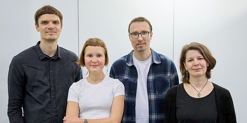 v.l.n.r.: David Blum, Caroline Wahl, Andreas Langer, Mareike Kr&uuml;gel